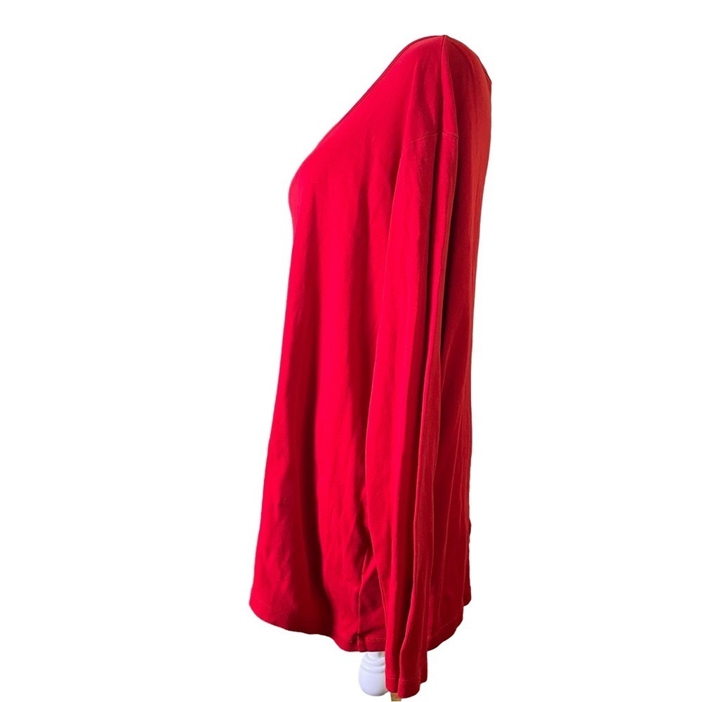 Jones New York Women's Red Long Sleeve Top - Picture 4 of 5